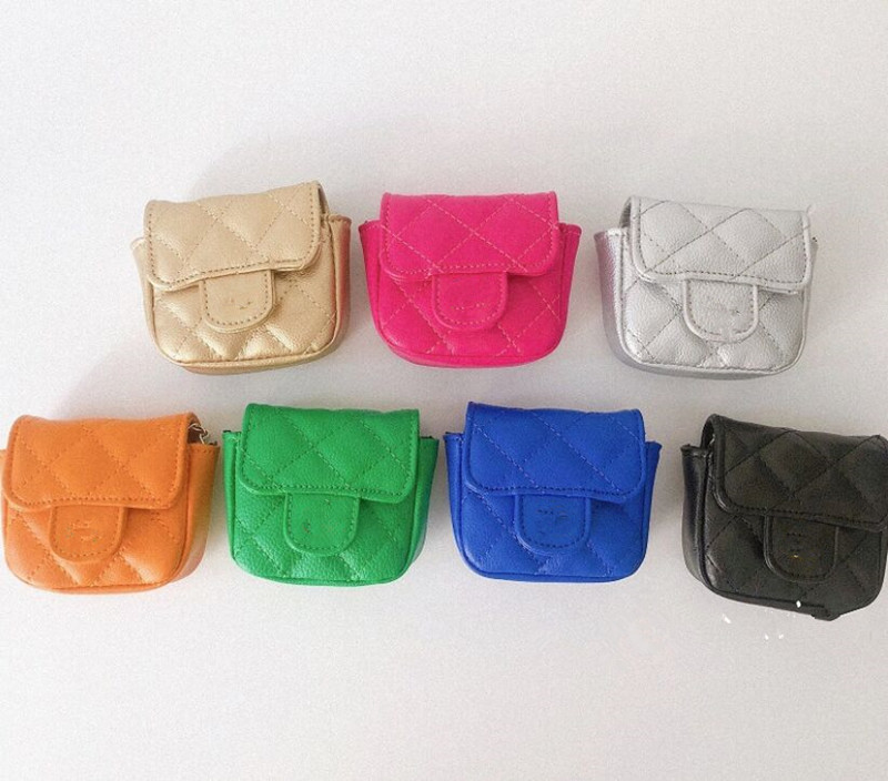 

Girls handbags fashion children letter PU Leather mini purse kids chain casual one shoulder bags child messenger bag, Black