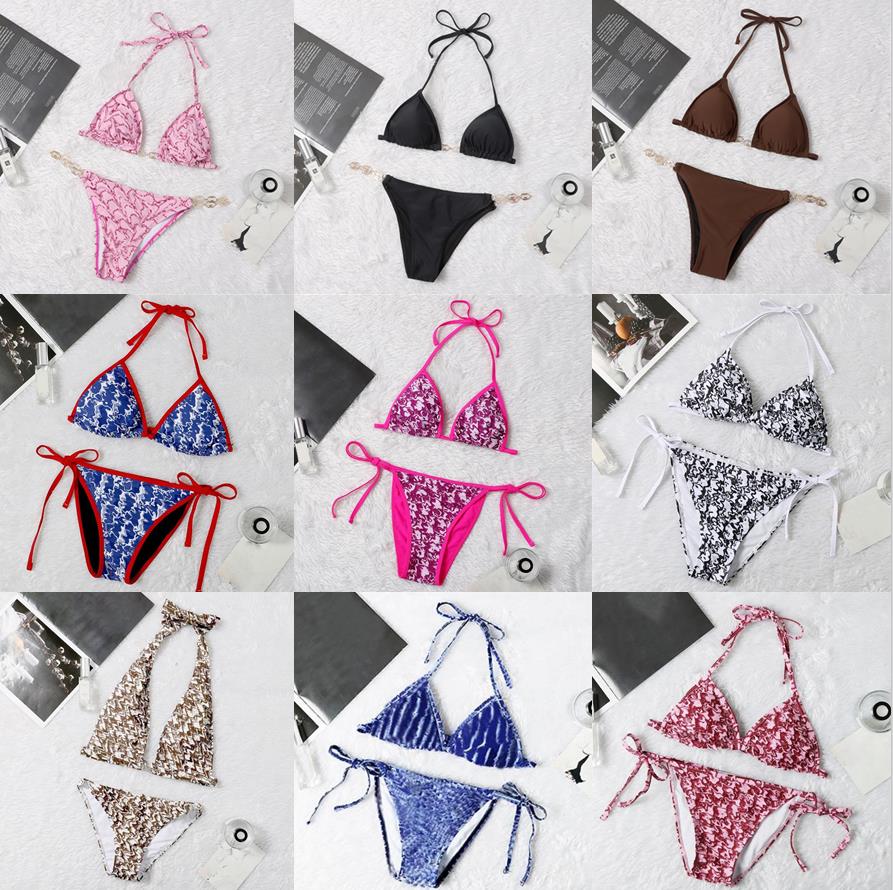 

Women Swimsuits Bikini set Full Letters Printed Sets Sexy Womens Swimwear Designer Split Swimsuit Elastic Soft Swimming Holiday Multicolors Summer Beach Bathing, Customize