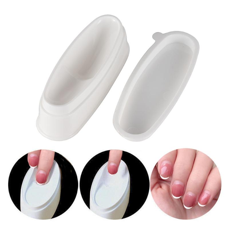 

Nail Art Equipment Fashion Dipping Powder Holder French Tray Manicure Mold Dip Container Accesorios Collector Tool