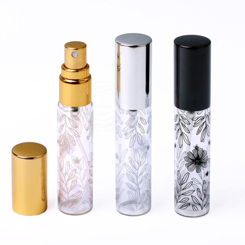 

10ml Perfume Bottle Glass Atomizer Aluminum Cap Spray Travel Bottles