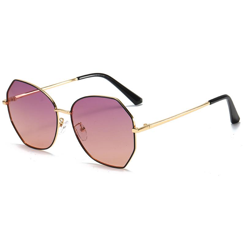 

Link, Chain 5421 Style Metal Polarized Sunglasses Women's Fashionable Large Frame