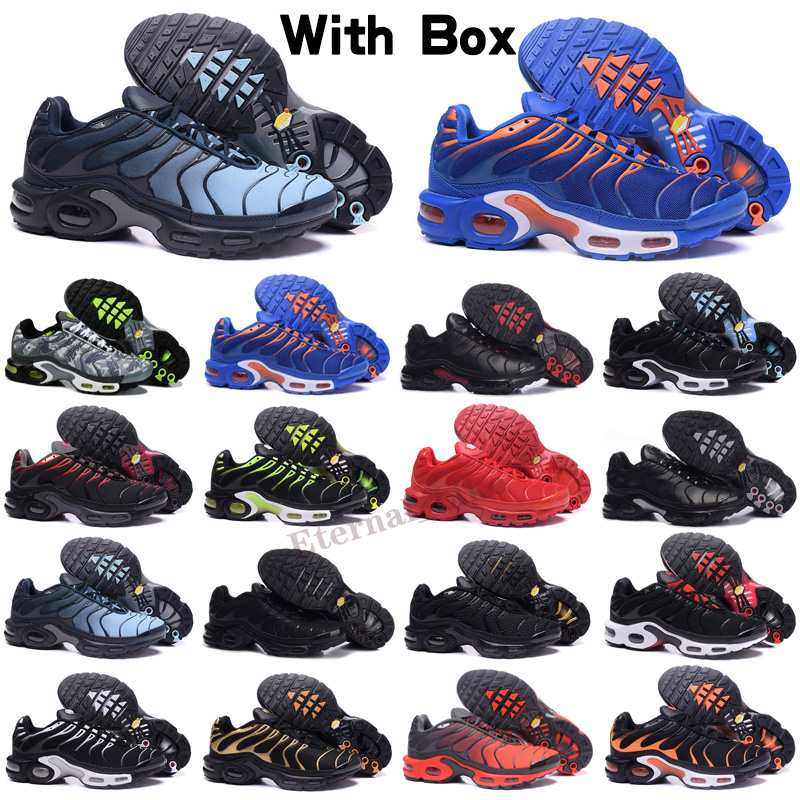 

mens tn plus women run shoes triple black white rainbow Hyper blue Supernova Brushstroke Camo men trainers outdoor sports sneakers emon Lime Bumblebee True, Color 2