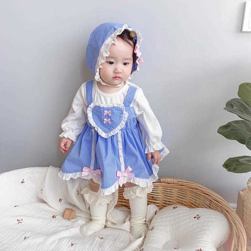 

Baby Girl Lolita Dresses Infant Spain Princess Dress Spring Girls 1st Birthday Christening Party Frock Toddler Boutique Clothes 210615, Blue