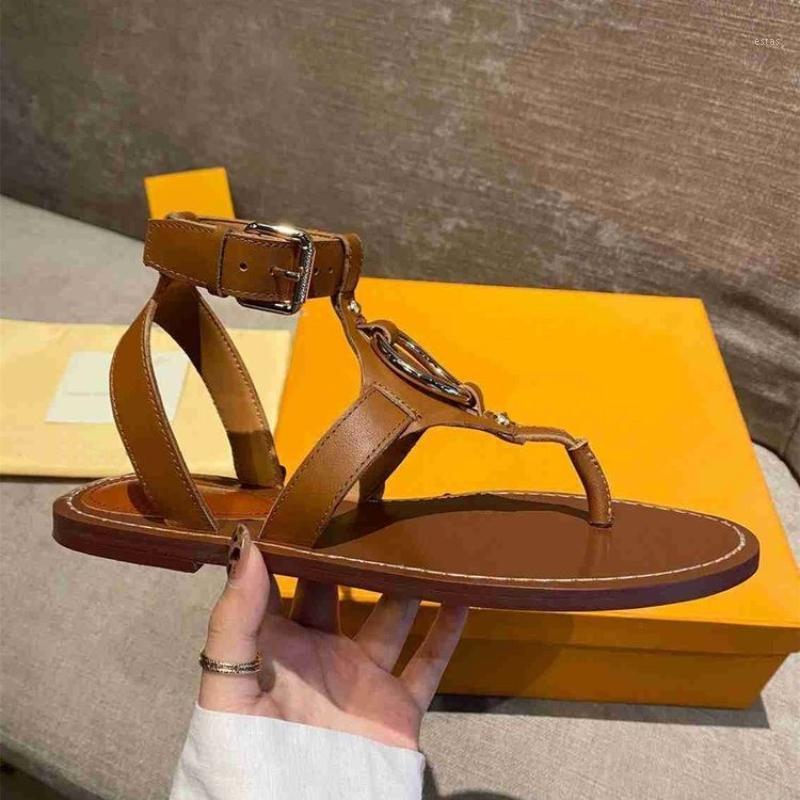 

Sandals Gladiator Summer Shoes Woman Sandalen 2021 Women's Peep Toe Beach Flat Heel Large Zapatillas Mujer1, Black