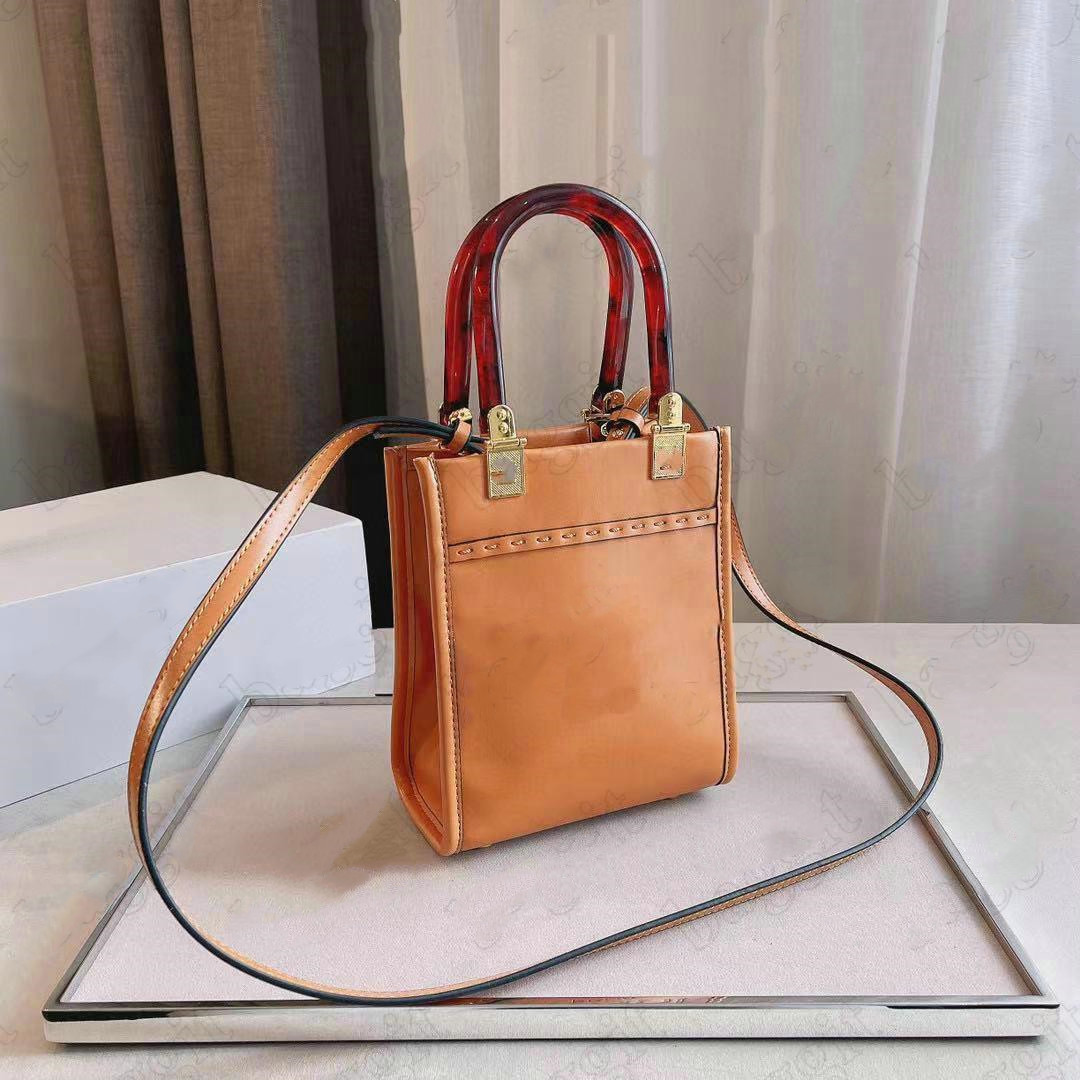 

Crossbody 18CM Mini fashion brown yellow bags women handbags shopping fashional bag sunshine Shoulder Shopper totes with box, Random wallet