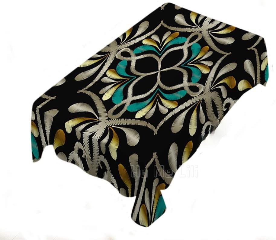 

Table Cloth Satin Gold Repeating Tablecloth Art Indoor And Outdoor Decor, As pic