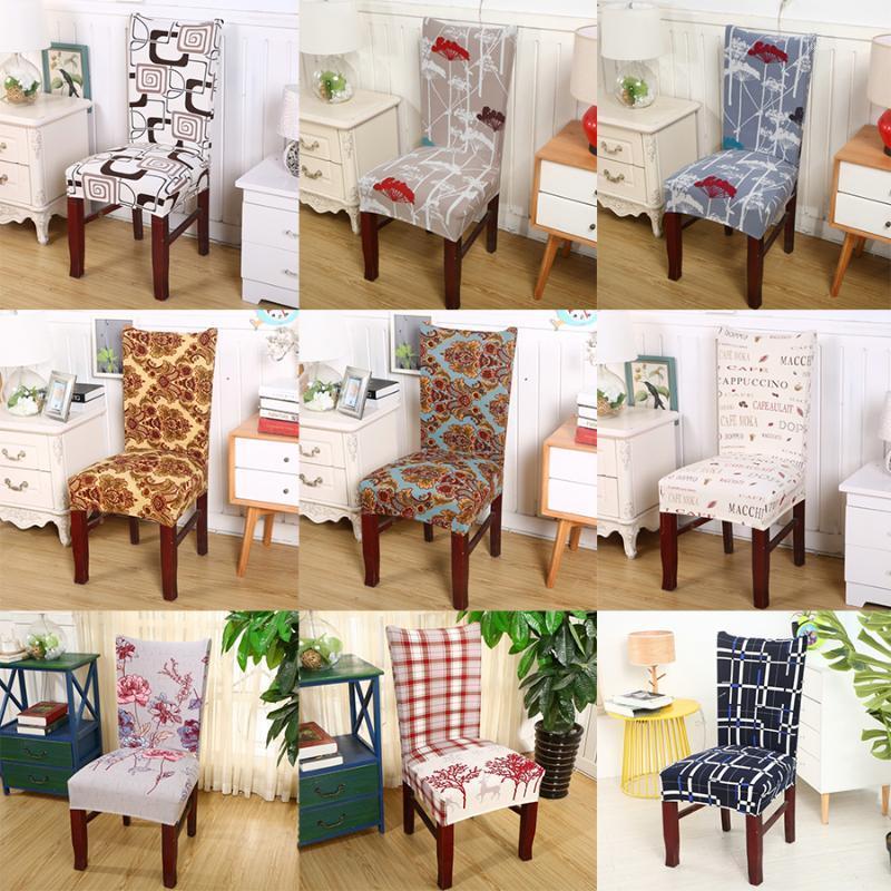 

Chair Covers Mylb Floral Printing Stretch Elastic Spandex For Wedding Dining Room Office Banquet Housse De Chaise Cover