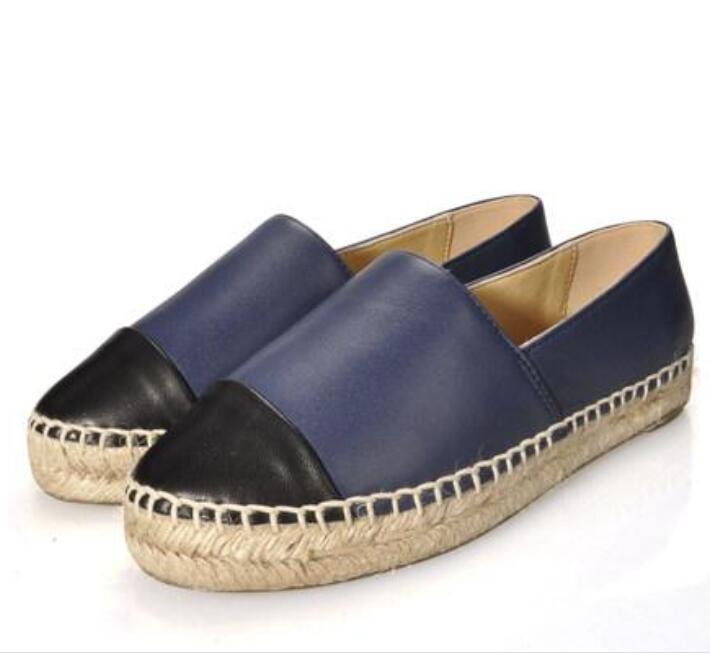 

Shoes casual espadrilles women's fashion leather one-foot thick-soled shoelace box size 34-42 flat