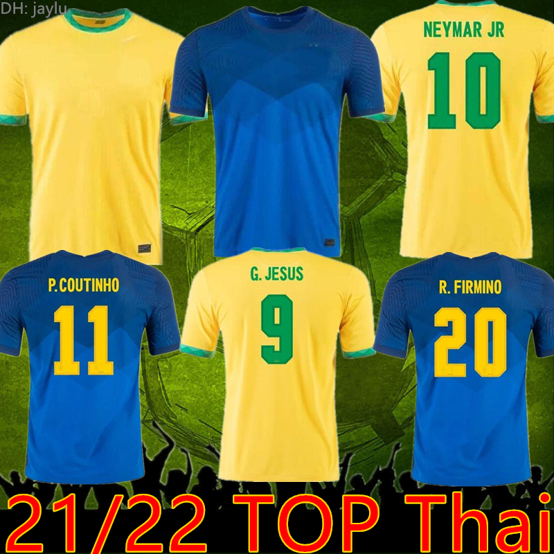 

2021 2022 brazils soccer jerseys Richarlison G.JESUS camiseta 20 2122 COUTINHO FIRMINO Marquinhos Casemiro brasil, Black;yellow