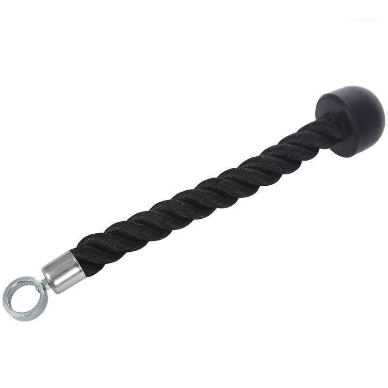 

Yarn Single Grip Tricep Rope With Cable Machine Attachment1, Black