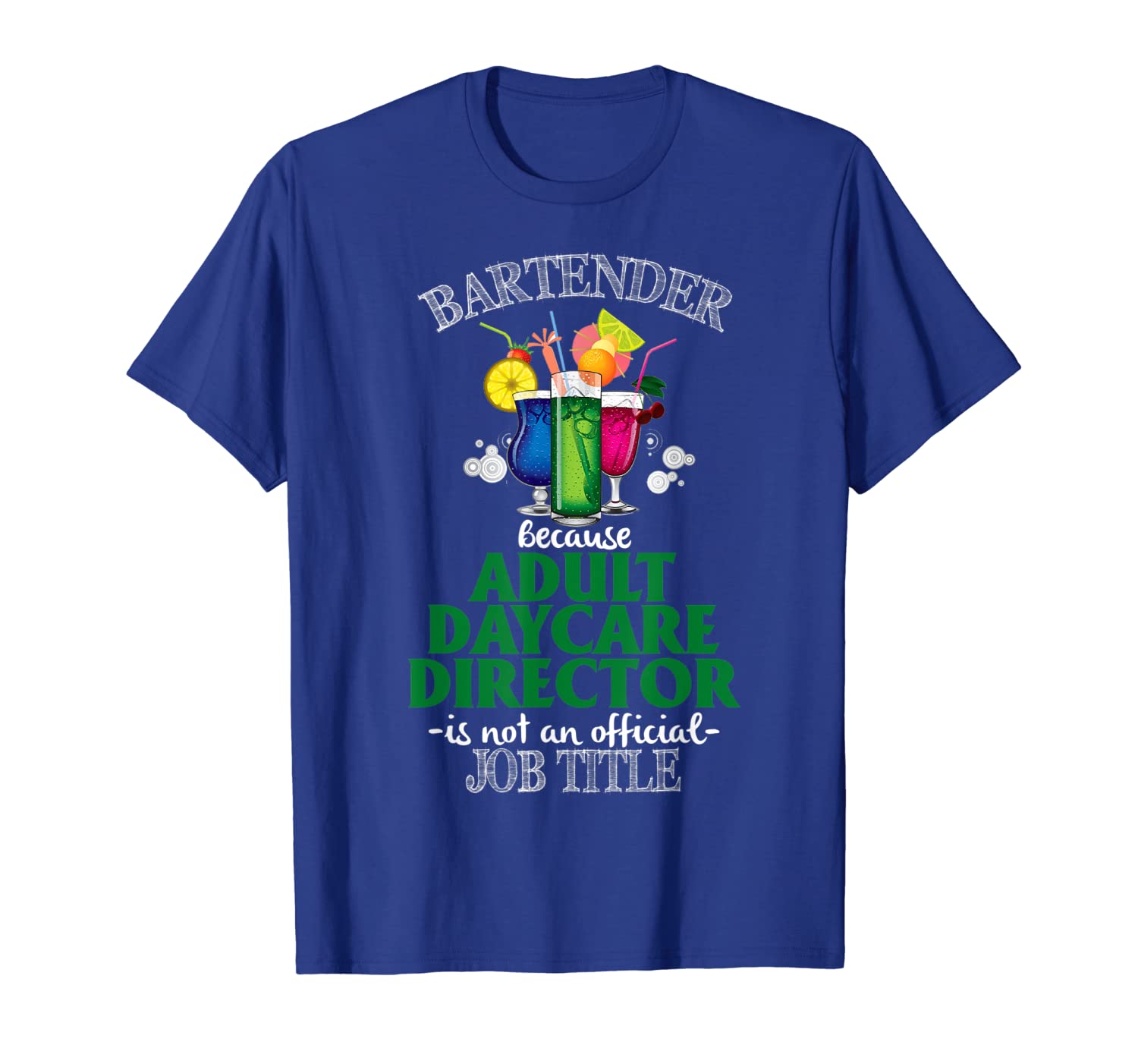 

bartender because daycare director is not official job, White;black
