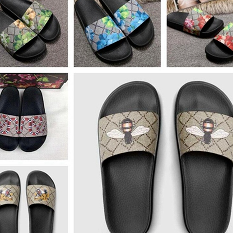 

YYS With Box Womens Sandals fashion Men Women sandals Ladies Flip Flops Loafers Black White Red Green Slides Shoes XWSS