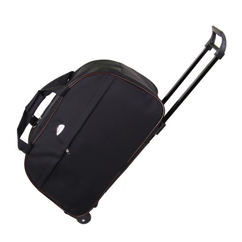 

Duffel Bags Woman Oxford Rolling Luggage Bag Travel Suitcase With Wheels Trolley For Unisex Carry On Hand, I travel suitcase