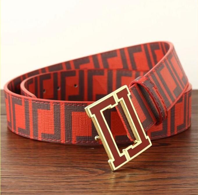 

Hot new Fashion Business style belts design mens womens head buckle with black Leather belt not with box as gift, F belt