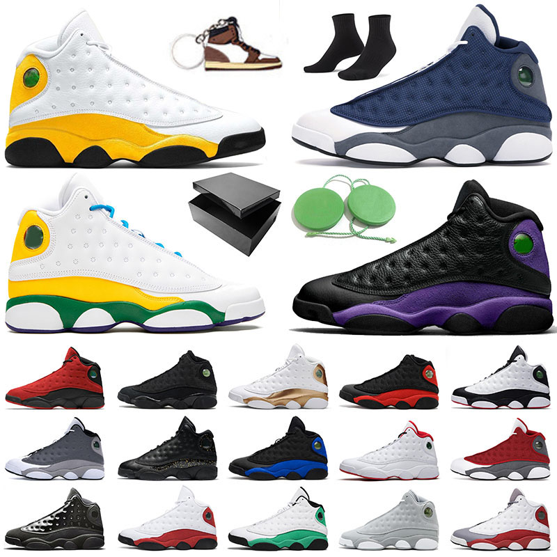 

13s Gift With Box Jumpman 13 XIII Basketball Shoes Mens Womens Court Purple Red Flint Lakers Dark Powder Blue Bred Sneakers Trainers