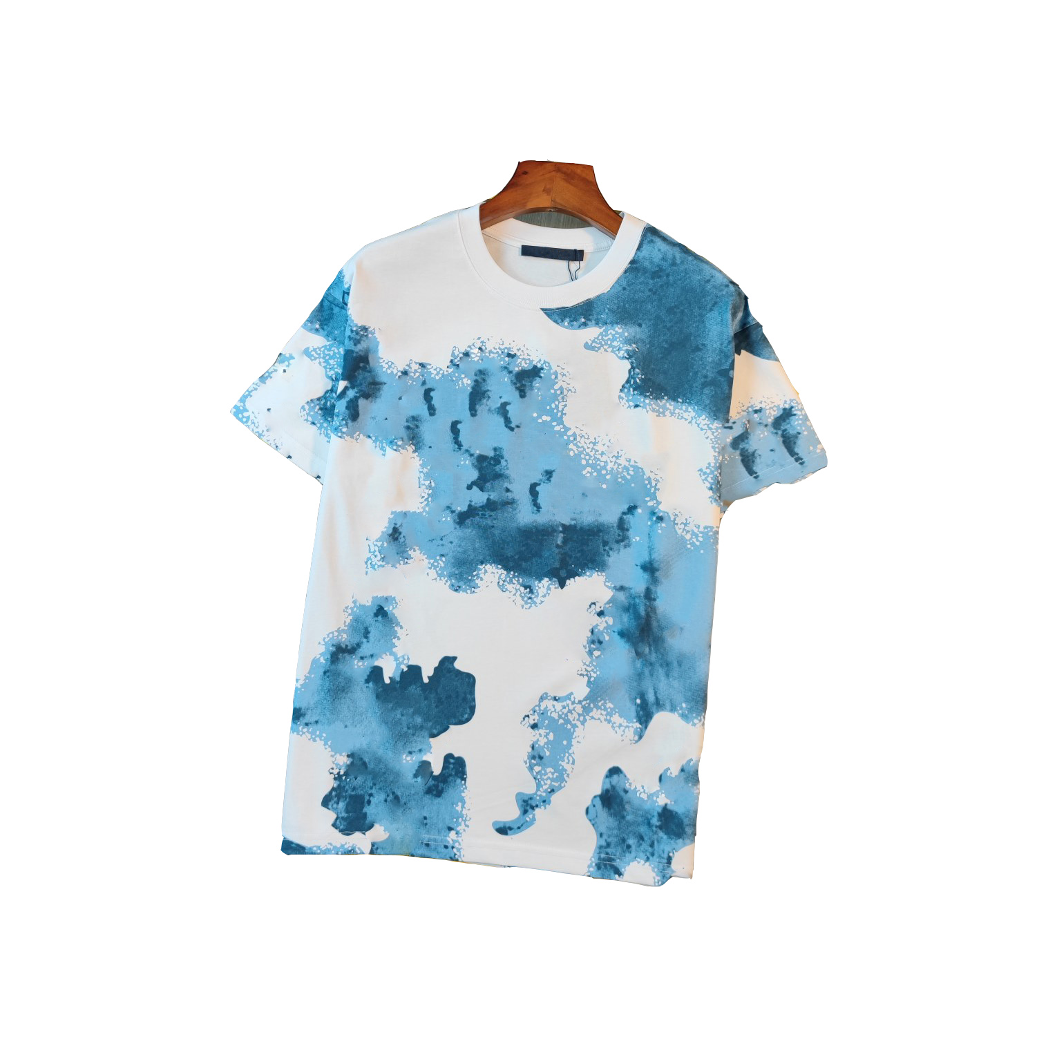 

Designer Trap Star Blue Rendered Letter Panel Mens Tee Contrast Color 2022 Luxurious Cotton High Density Unisex Tee Plus Size -L, Multi