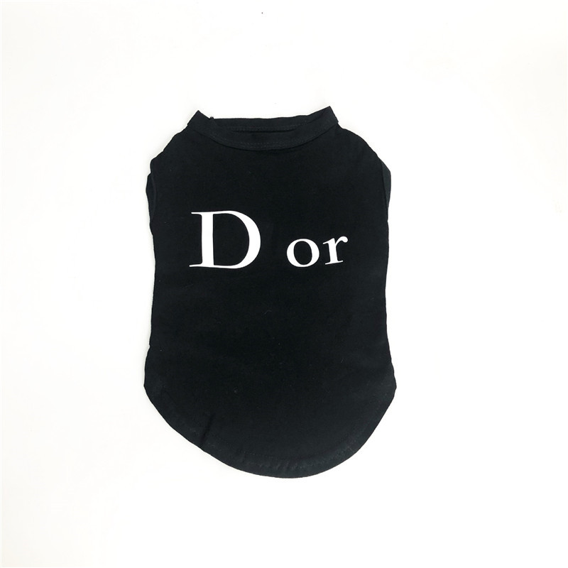 

Summer Breathable Pet Vests for Dog Apparel 4 Colors Letter Cotton Pets Vest Fashion Soft Touch Teddy Bichon Tee, As pic