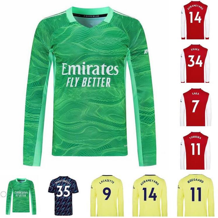 

21/22 Long Sleeve SMITH ROWE PEPE SAKA Soccer Jerseys 2021 2022 Gunner NICOLAS CEBALLOS HENRY GUENDOUZI SOKRATIS TIERNEY Football Shirts Uniforms