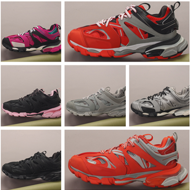 

Top Quality Luxury Tess s.Gomma Maille Running Shoes Orange Black Grey Red Pink Track Sneaker Concept Sneakers, Customize