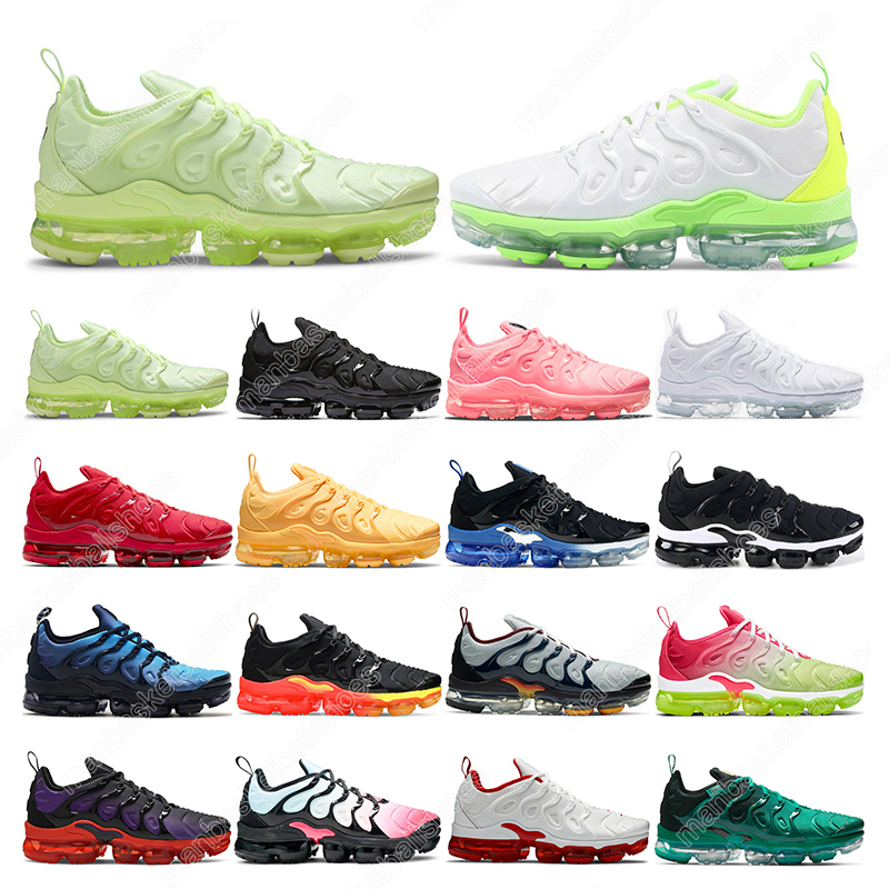 

With tag mens running shoes tn plus womens fashion triple black white Barely Volt Fireberry Royal gold Voltage Purple Lime Green men sports sneakers, 40