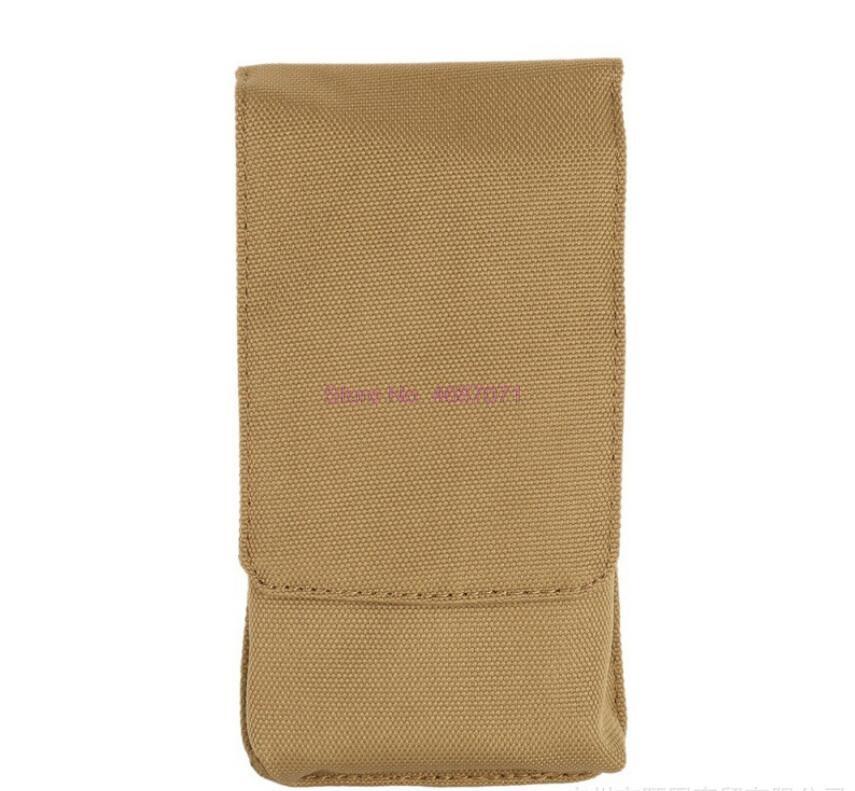 

Stuff Sacks By DHL 100pcs Waterproof Outdoor Sport Portable 1000D Fabric Double Pocket Tactical Molle Army Phone Bag Case, Khaki