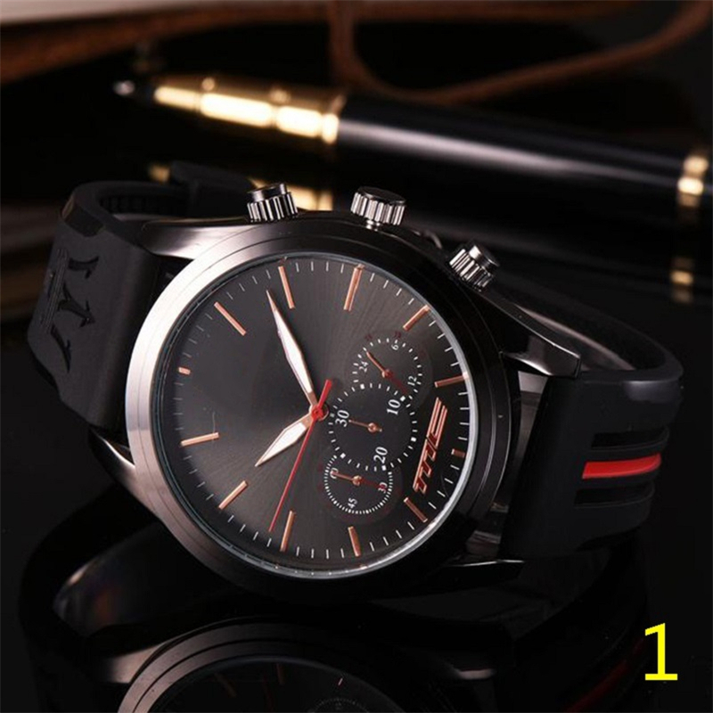 

Dropship Fashion Mens Sport Wrist Watch Top Brand Rubber Strap Aolly Quartz Gift Time Clock Wacth, #2
