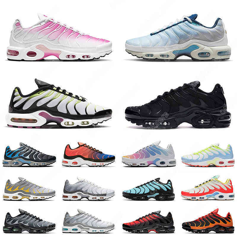 

36-45 Tn Plus men women Running Shoes Have A Nice Day Psychic Blue White Pink Crater Triple Black Voltage Purple mens trainers outdoor sneakers, # 44