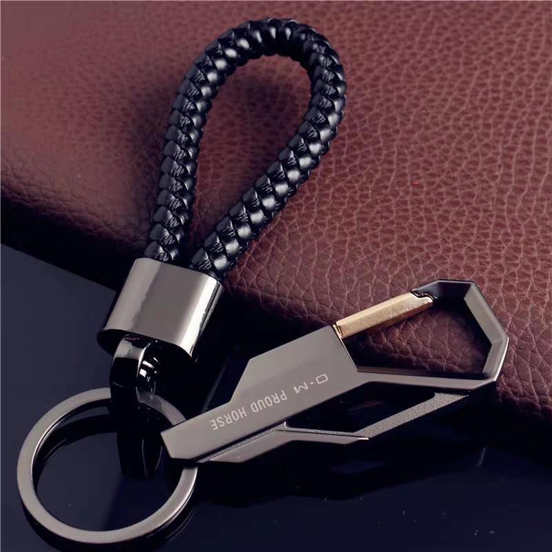 

Keychains Men's Simple Business Car Keychain Metal Waist Hanging