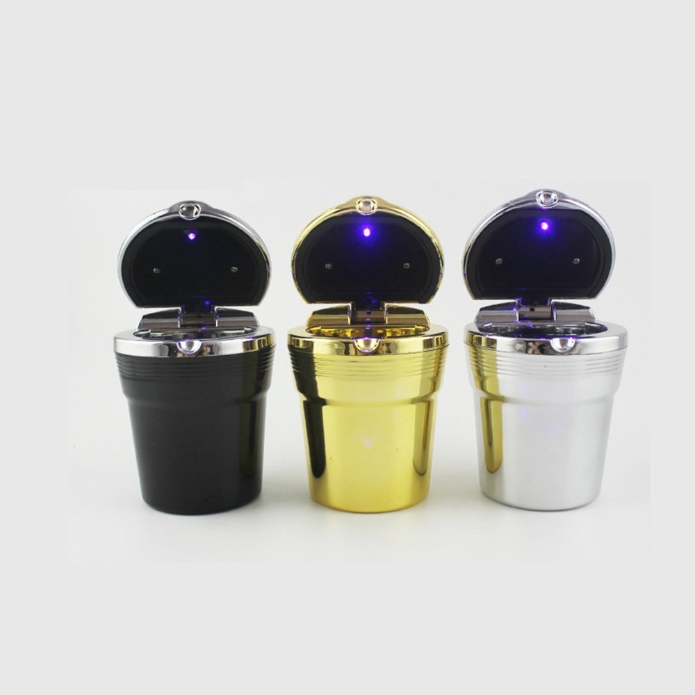 

Universal Ashtray Led Lights With Cover Creative Personality Covered Inside The multi-function Car Supplies