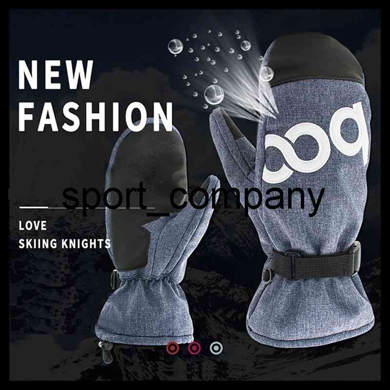 

Thermal Glove Winter Warm Ski Gloves Men Women Snowboard Gloves Warm Skating Waterproof Windproof Mittens Snow Glove, Rose red