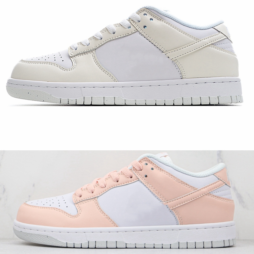 

SB Low Move To Zero Skateboard Shoes Soft Pink Cream White Next Nature Casual Sneakers DD1873-100, Customize