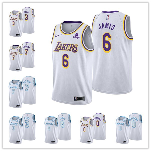 

Los AngelesLakersLeBronJames AnthonyDavisCarmelo Anthony Russell Westbrook city' basketball Jersey