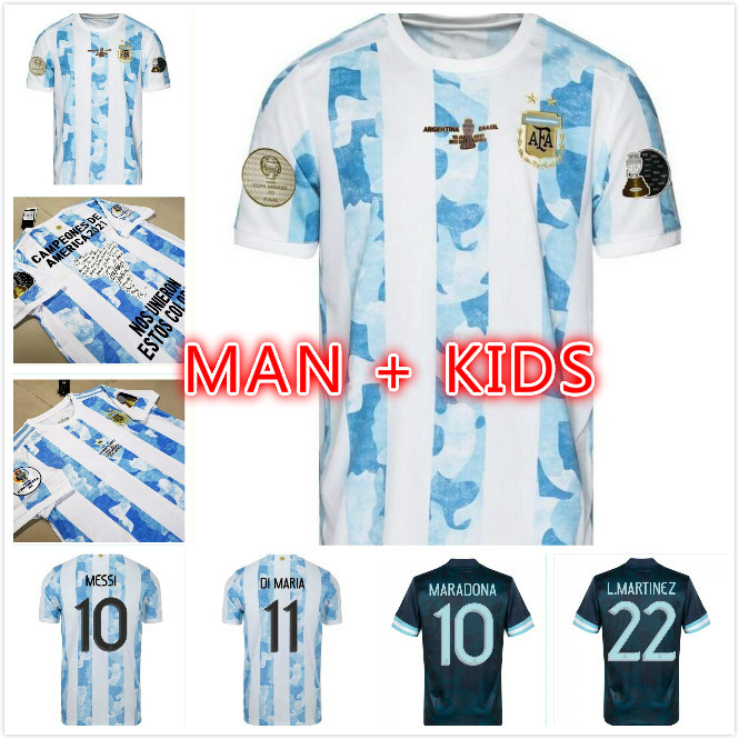 

20 21 Argentina soccer jerseys national team uniforms DYBALA MARADONA MESSI football jersey ICARDI DI MARIA KUN AGUERO L.MARTINEZ LO CELSO Camiseta de Argentine 2021, 21/22