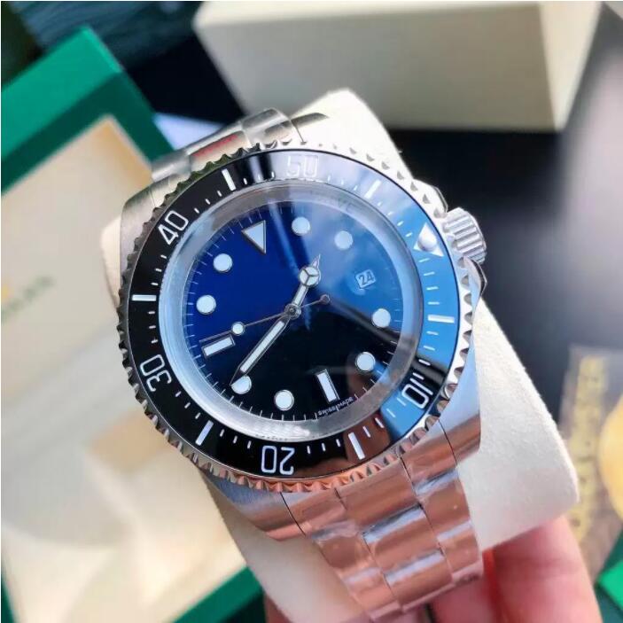 

automatic mechanical watch size 44MM thickness 18MM sapphire mirror stainless steel and rubber strap optional waterproof men's, Transportation costs cover the differenc