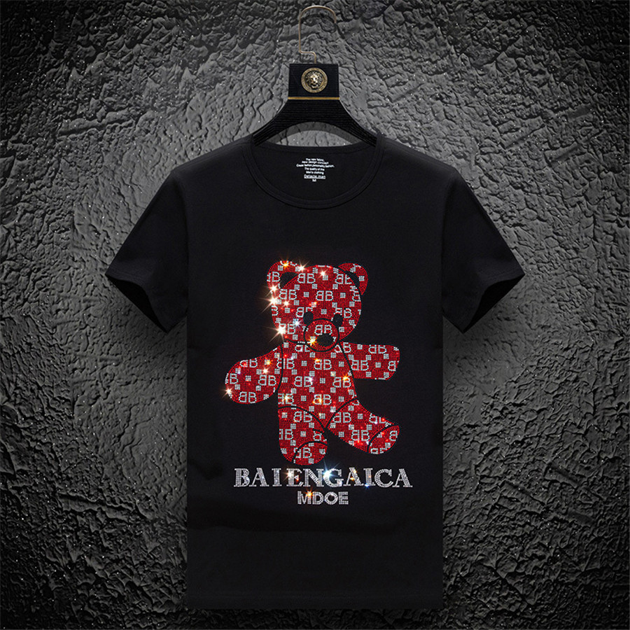 

2022 Mens fashion t shirt Designer Men Clothing Apparel black white tees Short Sleeve women' casual Hip Hop Streetwear tshirts, #1