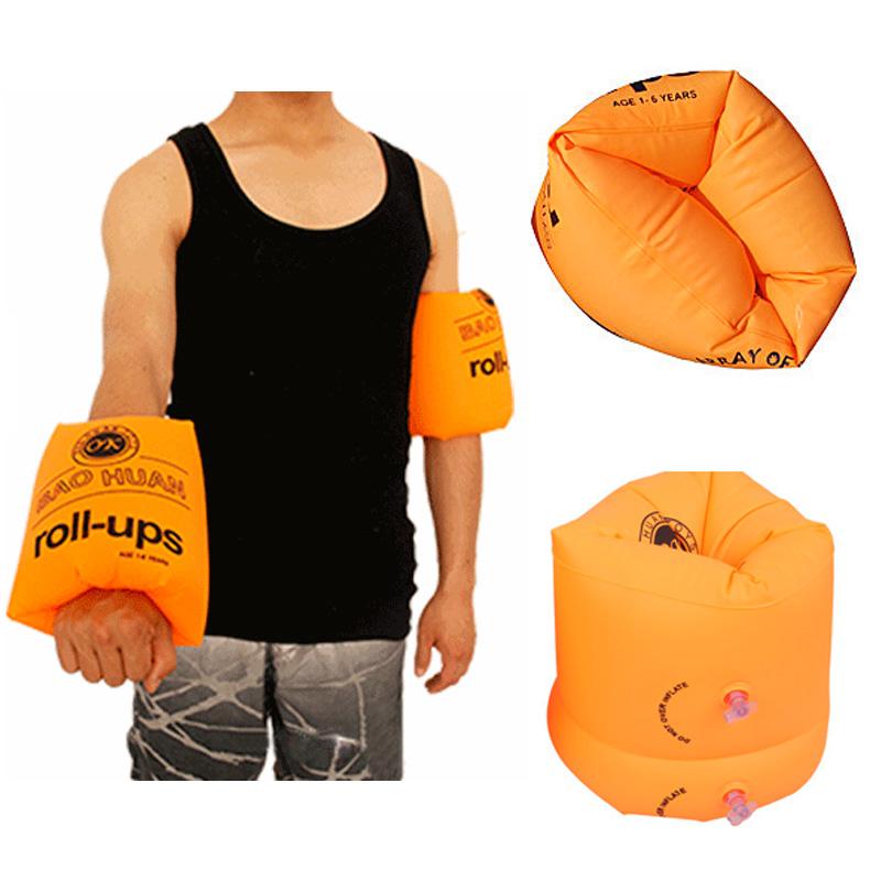 

Pool & Accessories 1 Pair Lovely Inflatable Swim Rollup Arm Bands Rings Floats Tube Armlets For Kids Adult EDF88