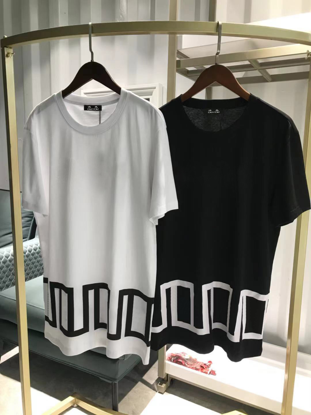 

GRECA T-SHIRT Mens Designer T Shirts Summer T-shirt Women Fashion T-shirts Male High Quality 100% Cotton Top Tees Brand Clothing FZW19002, White;black