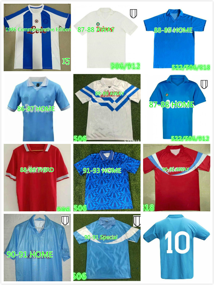 

Top 86 87 88 89 Napoli Retro Jerseys MARADONA Soccer Jersey 1986 1987 1988 1989 Naples Football Shirt VINTAGE CLASSIC maillot de foot, Yellow