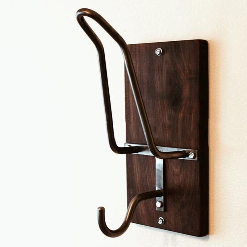 

Hooks & Rails Motorcycle Helmet Rack And Jacket Hook Multifunctional Metal Wall-Mounted Hanger For Living Room Bedroom TS1