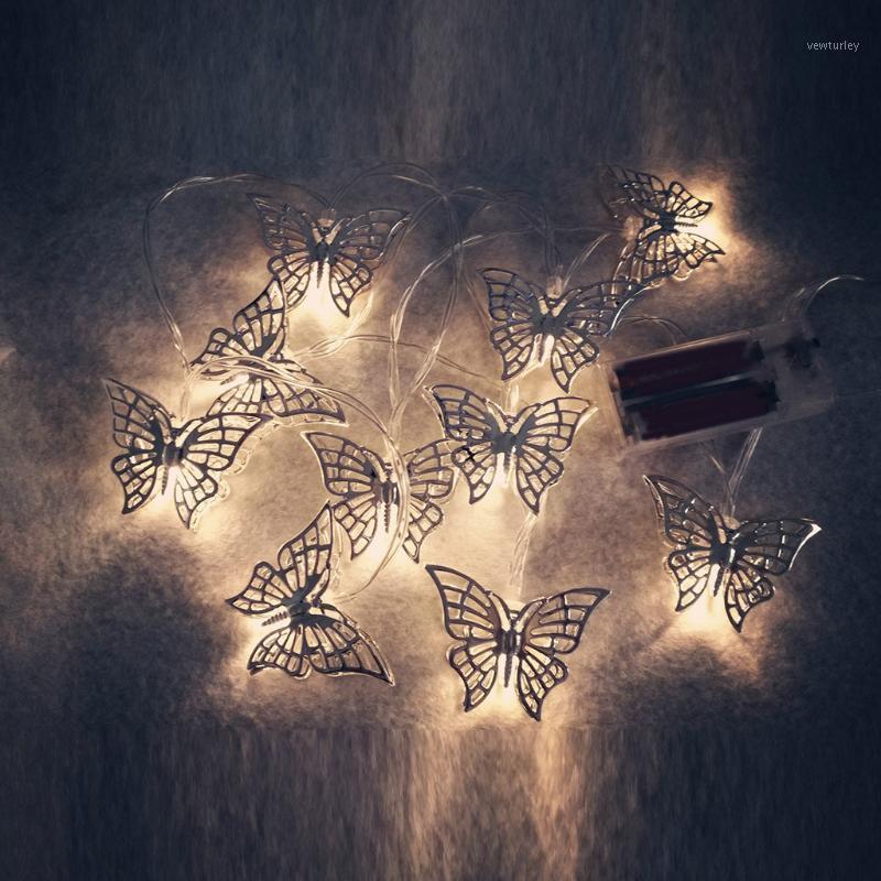 

Party Decoration Santa LED Strip Light 3V Butterfly Flexible Tape Halloween Christmas Chagable Colors Beatiful Indoors Ornaments