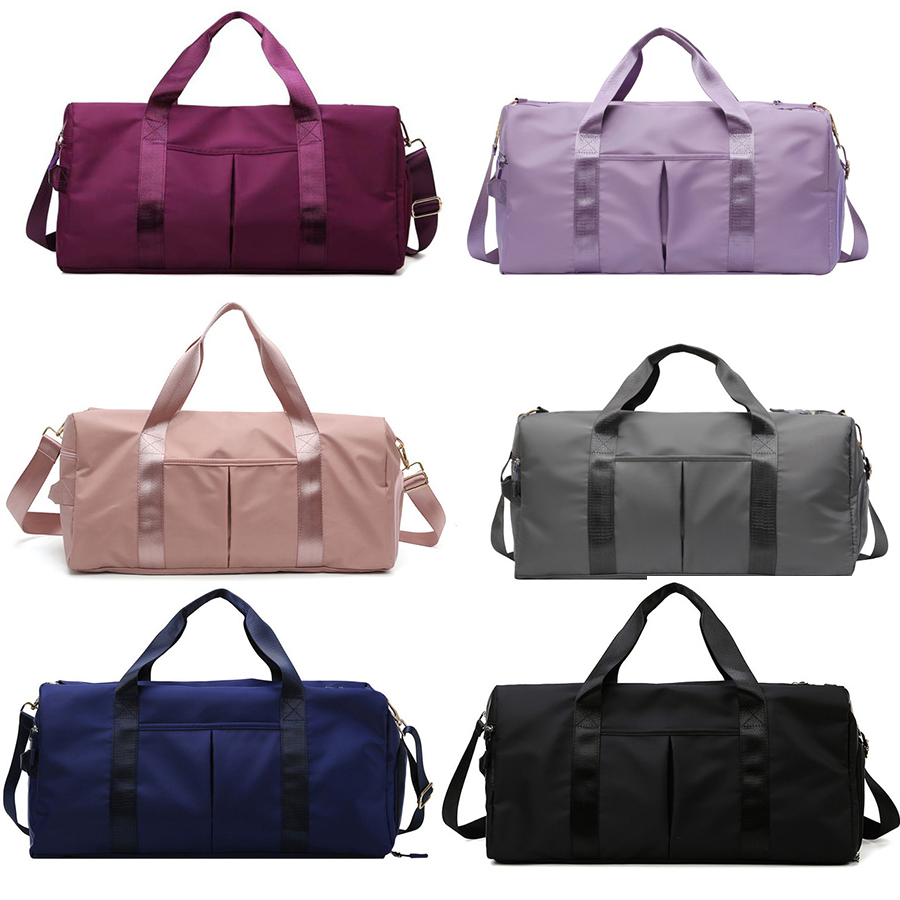 

lulu Travel bag Large capacity female dry and wet separation lu sports yoga gym sacks luggage sack handbag Messenger bags Zipper Oxford cloth Outdoor Packs, L need look other product