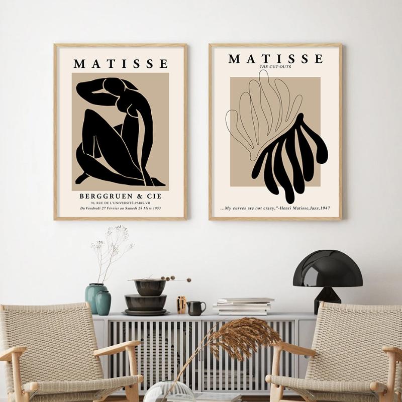 

Paintings Vintage Canvas Painting Abstract Henri Matisse Posters Nude Wall Art Feminist Floral Print Picture Living Room Home Decor