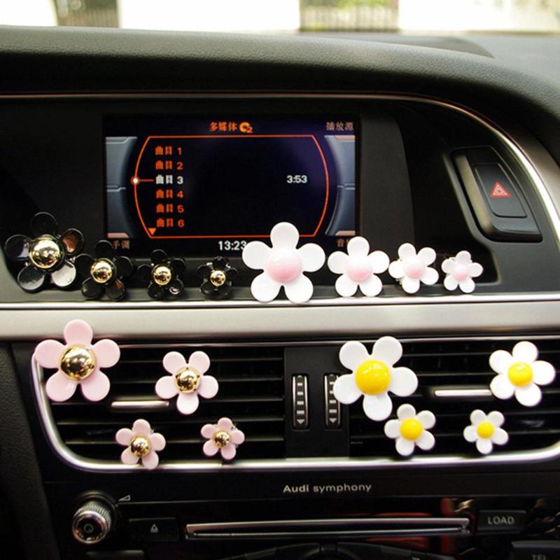 

Cell Phone Mounts & Holders 4 Pcs 6 Styles Car Outlet Vent Perfume Small Daisy Air Conditioning Clip Interior Decoration Supply