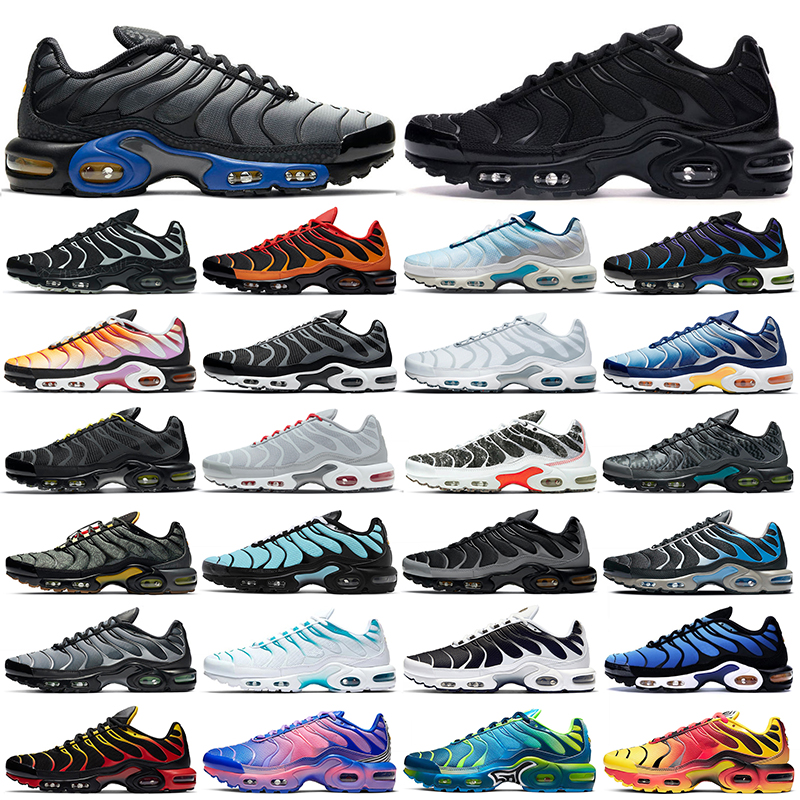 

tn plus running shoes men women Digital Camo Spider Web Batman Hyper Psychic Blue Laser Orange Gradient Crater tns mens womens sneakers outdoor sports trainers, 40-46 white grey