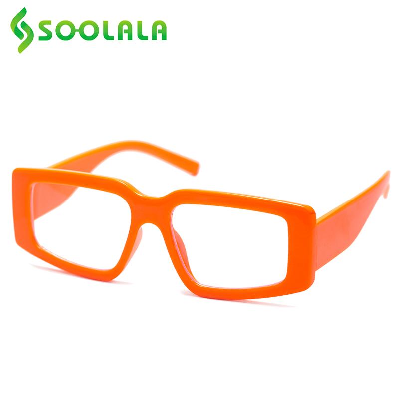 

Sunglasses SOOLALA Plastic Reading Glasses Women Anti Blue Light Full Frame Clear Lens Ladies Magnifying Presbyopic Eyewear