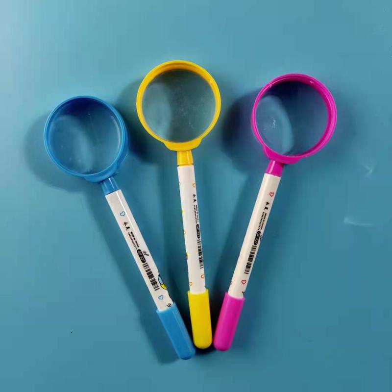 

Ballpoint Pens magnifying glass modeling signature cartoon creative entertainment student stationery, Red