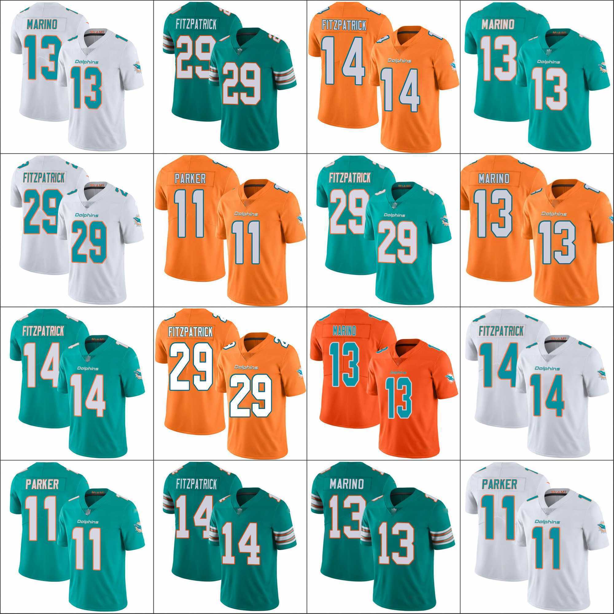 

MiamiDolphinsMen #13 Dan Marino 29 Minkah Fitzpatrick 11 DeVante Parker 14 Ryan Fitzpatrick Women Youth Limited Jersey