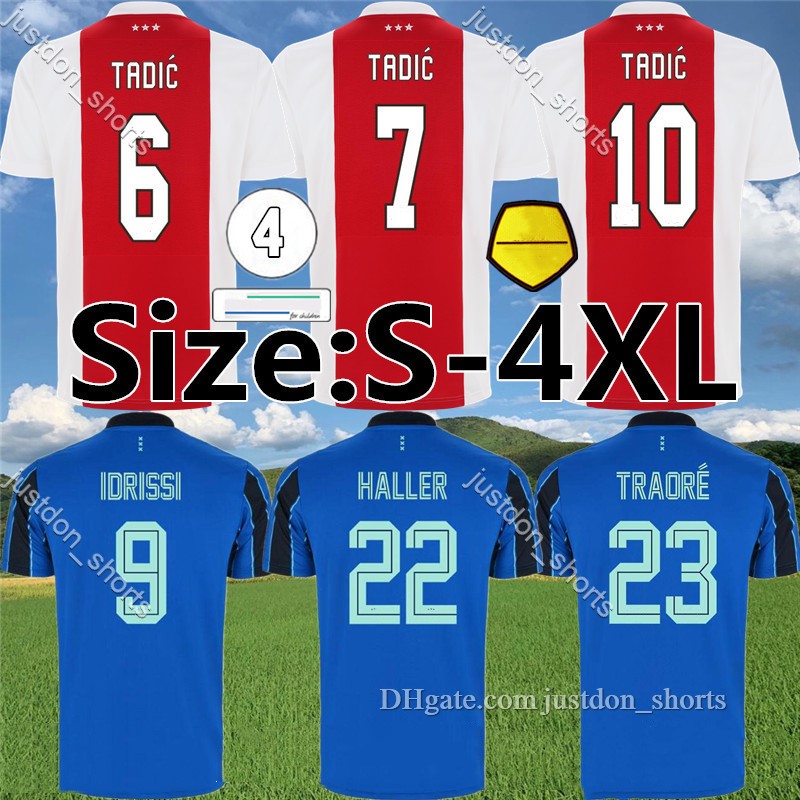 

A JAX AMSTERDAM TADIC soccer jerseys NERES 2021 22 GRAVENBERCH HALLER Football Shirt Kit ANTONY KLAASSEN TAGLIAFICO MAZRAOUI BLIND KUDUS mai, Black