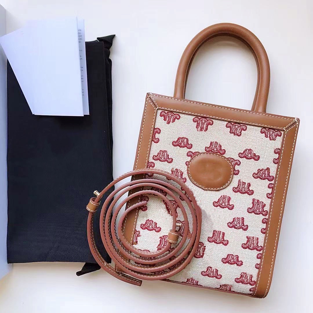 

Ladies Luxurys Designers Bags Fashion Messenger Bag Women Letter Embroidery Shoulder Handbag Cross Bodybag High Quality Elegant, Brown flower