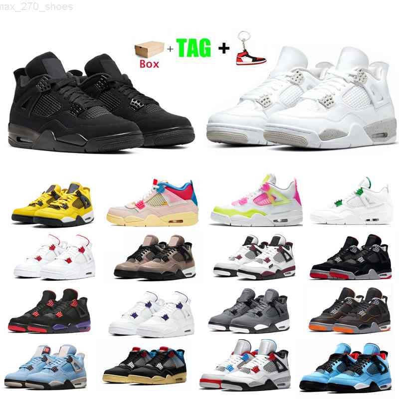 

basketball shoes 4 university blue 4s Paris fire red men mens sneakers pine green metallic orange black cat SE neon starfish sports trainers, #28 taupe haze 40-47